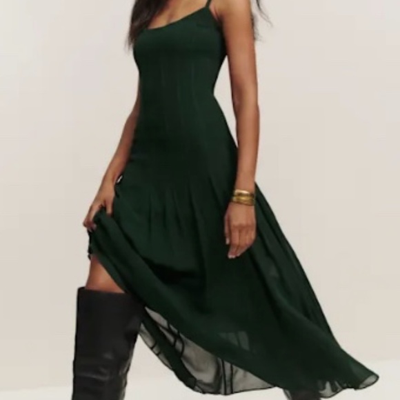 Reformation Dresses & Skirts - Reformation Katalina Dress - Forest Size 4